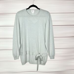 NWT Vintage RATIO Long Sweater Tunic Wool Angora Blend Gray L